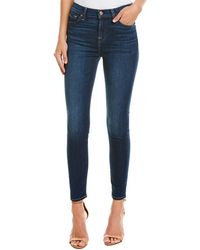 7 For All Mankind 7 For All Mankind Gwenevere Blue High-rise Ankle Cut ...