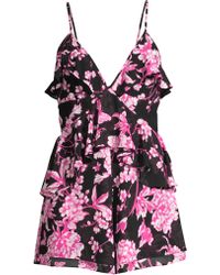 Jay Godfrey Fleming Ruffle Romper - Multicolour