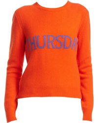 Lyst - Alberta Ferretti Thursday Sweater in Orange