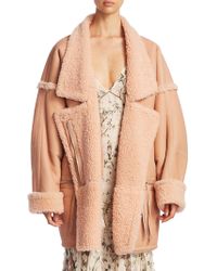 Zimmermann Riot Oversized Leather Jacket - Brown