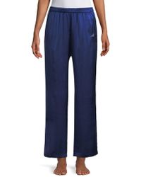 Morgan Lane Ella Silk Pajama Pants - Blue