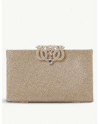 dune gold clutch bag sale