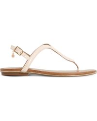 dune loopy sandals in tan