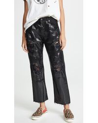 R13 Boyfriend Jeans - Black