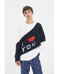 raf simons i love you sweater