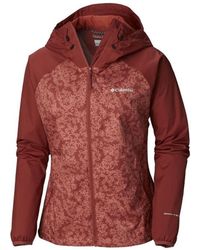 Columbia RK1047677 femmes Coupes vent en multicolor - Rouge
