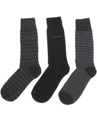 Calvin Klein Chaussettes en Boîte Lot de 3 femmes Chaussettes en Bleu