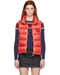 Moncler Veste en duvet rouge Helsinki