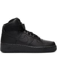 air force 1 black high top men's