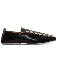 jil sander leather slippers