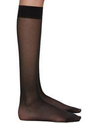 Wolford Chaussettes hauteur genou noires Individual 10