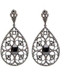 Women S Loree Rodkin Jewelry Page 5 Loree Rodkin Black Diamond Filigree Teardrop Earrings Lyst