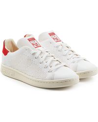 Adidas originali stan smith a metà delle donne in bianco lyst top Adidas originali stan smith a metà delle donne in bianco lyst top