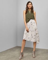 Ted Baker Synthetic Thyra Hanging Garden Skirt In Mint Green