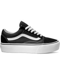 Ellesse Contest Lthr Af Sneaker in het Wit Lyst Vans Lage Sneakers Old Skool Platform in het Wit Lyst