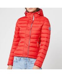 Superdry Fuji Slim Double Zip Hoody - Red