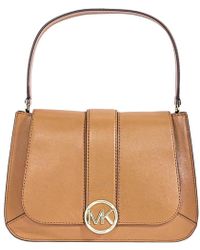 michael michael kors lillie large pebbled leather shoulder bag