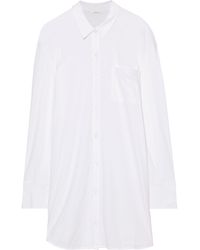 Skin Pima Cotton Slub-jersey Nightshirt White