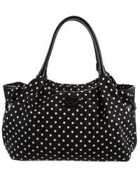 Lyst Kate Spade New York Classic Nylon Stevie Baby Bag Kate Spade Stevie Polka Dot Nylon Bag Black Lyst