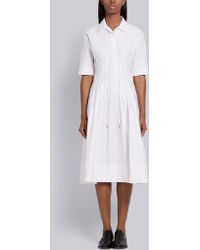 Thom Blue Midi Chemisier Browne In Light Lyst NwnOk8PX0
