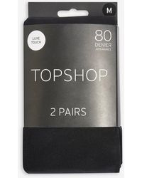TOPSHOP 80 Denier Tights - Black
