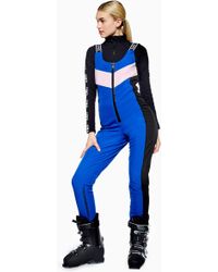 TOPSHOP Skioverall von SNO im Blockfarben-Design - Blau