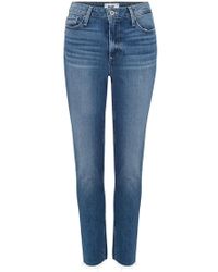 PAIGE Hoxton Slim Straight Leg Jean In Brydie - Blue