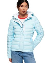 Superdry Women's Fuji Slim Double Zip Jacket - Blue