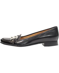 hermes black flats