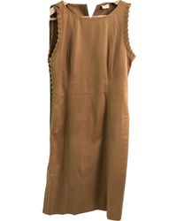 Valentino Midi Kleid - Braun