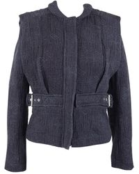 IRO Vest en Laine Noir - Bleu