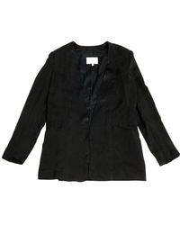 Balmain Giacche in seta nero