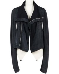 Rick Owens Giacche in pelle nero