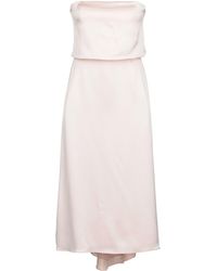 Halston Knielanges Kleid - Pink