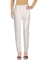 white gauze pants