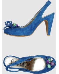cobalt blue slingbacks