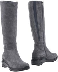 Lyst - Cesare paciotti Knee High Studded Boot in Black