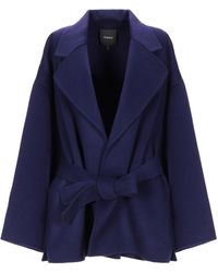 Theory Mantel - Blau