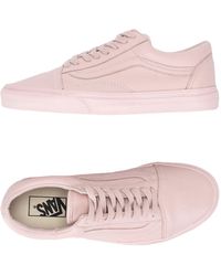 light pink leather vans