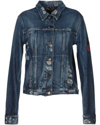 Saint Laurent Manteau en jean - Bleu