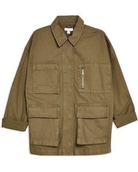 TOPSHOP Denim Outerwear - Green