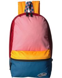 vans calico patchwork backpack