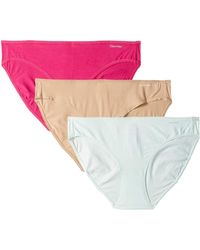 Calvin Klein Form Bikini 3-pack (bare/thrill/elysian Green) Women's ...