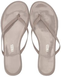 Lyst - TKEES Glosses Flip Flop Licorice in Black