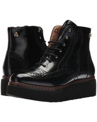 Lyst - Love moschino Lace Up Boots in Brown