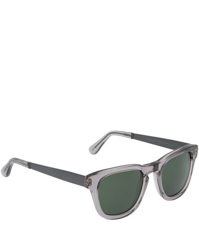 Lyst Cutler And Gross Charcoal Metallic Sunglasses In Gray For Men