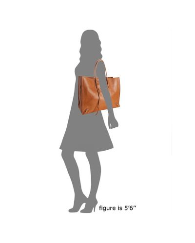 Lyst - Balenciaga Brown Leather Papier Tote in Brown