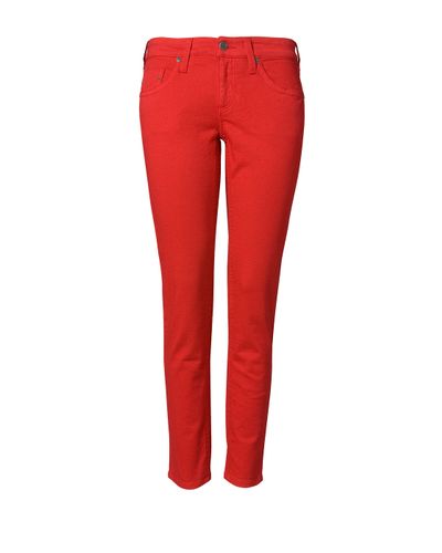 Lyst - Mango Capri Jeans in Red