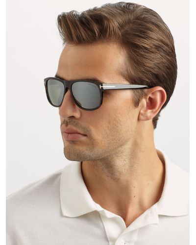 Lyst - Tom ford Plastic Wayfarer Sunglasses in Black for Men