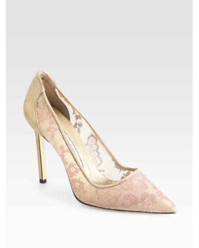 manolo lace pump